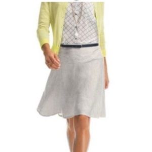 Cabi Luna linen blend circle skirt